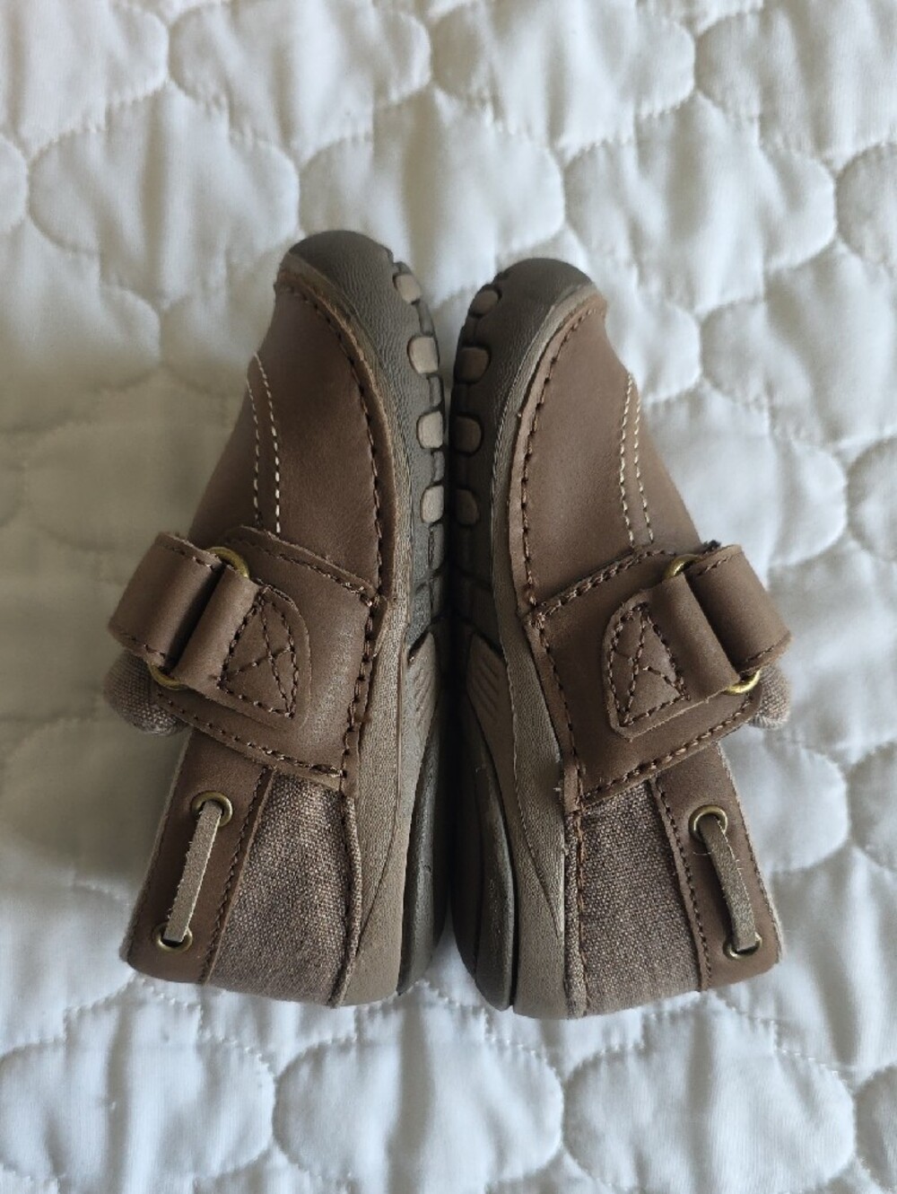 Stride Rite Brown Baby, Toddler Shoe, Moccasins w/Hook-and-Loop Strap Sz 5M NEW - Picture 8 of 9